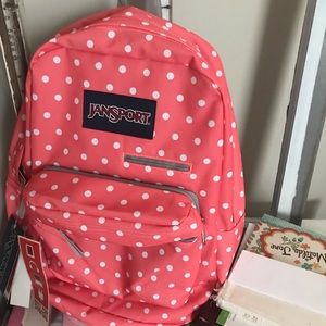 Jansport NWT full size backpack peach color